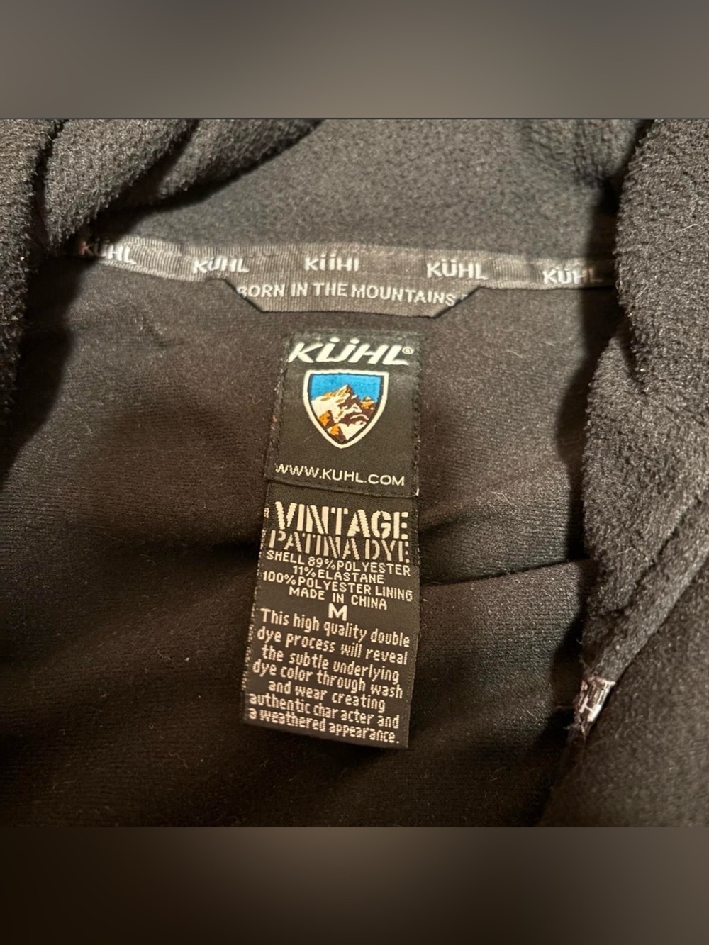 Kuhl Relik Hoodie Jacket Mens M Gray Two Zippers Fleece Lined Distressed Gray - Picture 8 of 8
